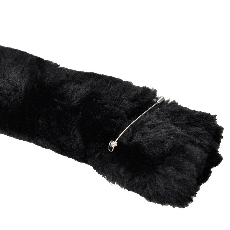 E-TING Cat Monkey Cosplay Tail 68cm / 26.77â€³ Long Fur Neko Anime Cosplay Lady Girls Party Costume(Black) - Image 3